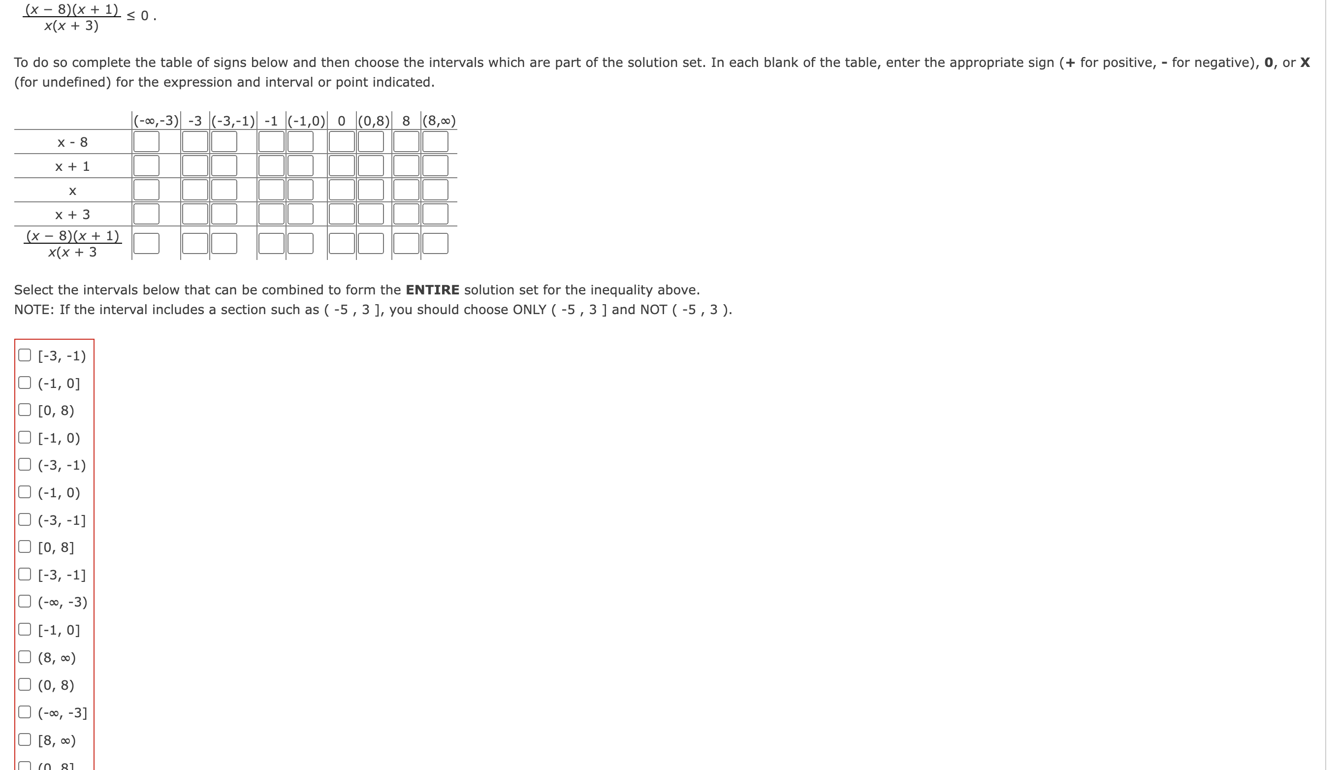 solved-x-8-x-1-x-x-3-0-for-undefined-for-the-expression-chegg