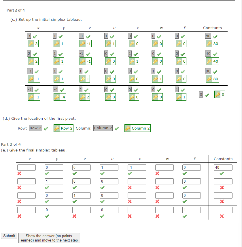 Solved c set up the initial simplex tableau d give chegg