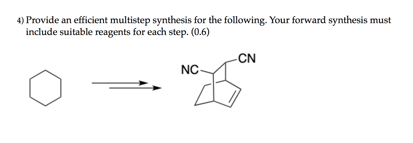 Solved 4) Provide an efficient multistep synthesis for the | Chegg.com
