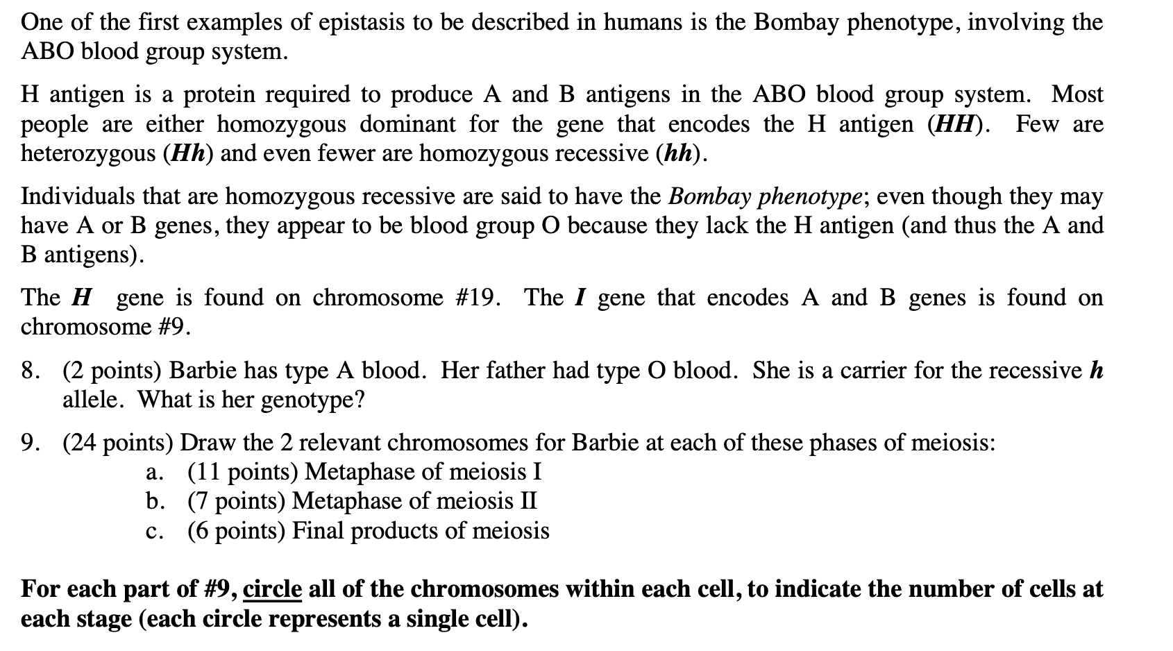 Solved One Of The First Examples Of Epistasis To Be Descr Chegg Com