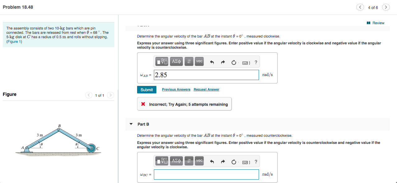 Solved Problem 18.48 4 Of 6 > Review The Assembly Consists | Chegg.com