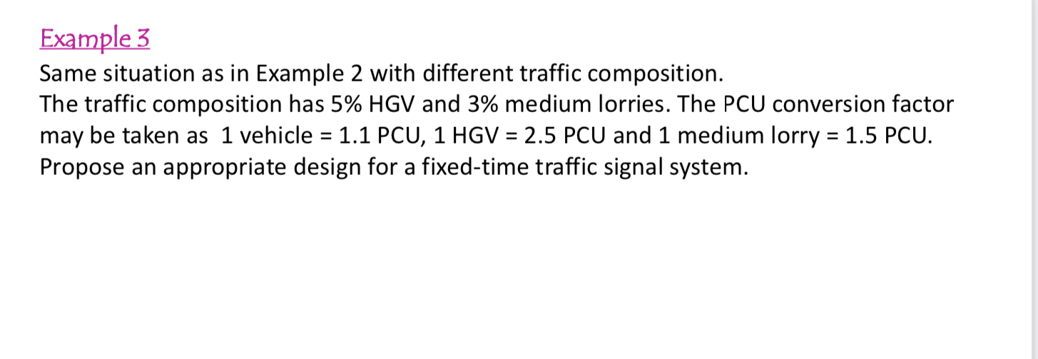Example 3 Same situation as in Example 2 with