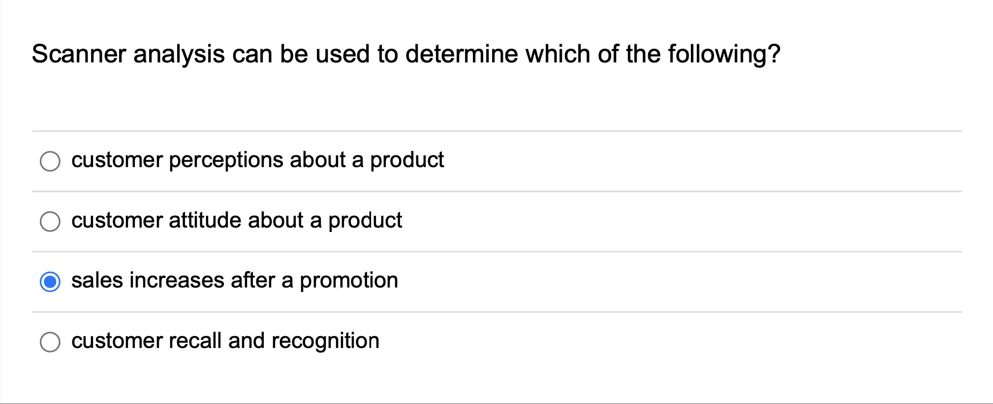 Solved Scanner analysis can be used to determine which of | Chegg.com