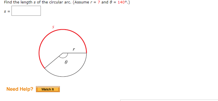 solved-find-the-length-s-of-the-circular-arc-assume-r-7-chegg