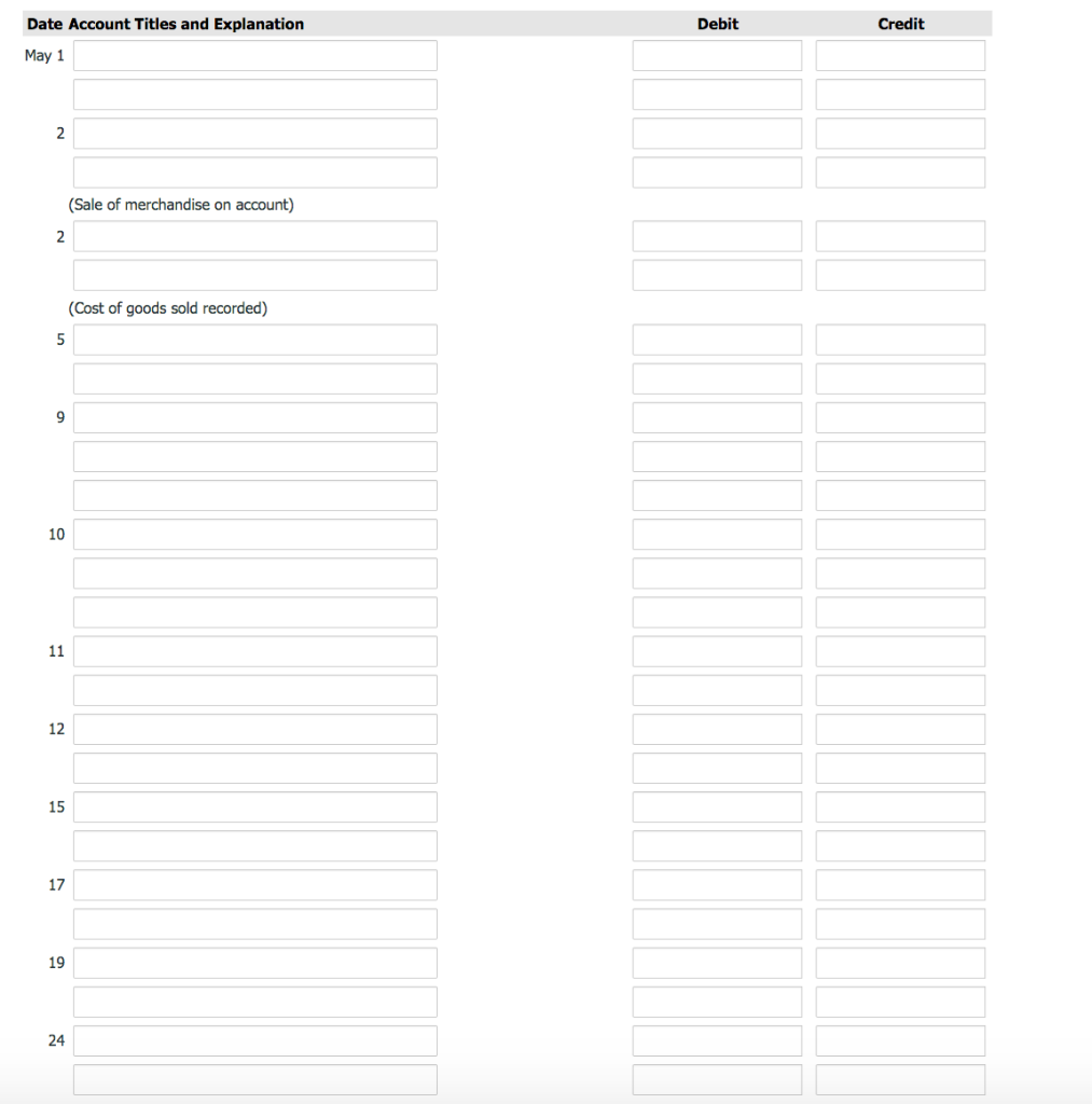 Solved Flint Hardware Store Inc. completed the following