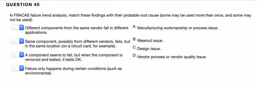 Solved QUESTION 39 Match the following phrases with their | Chegg.com