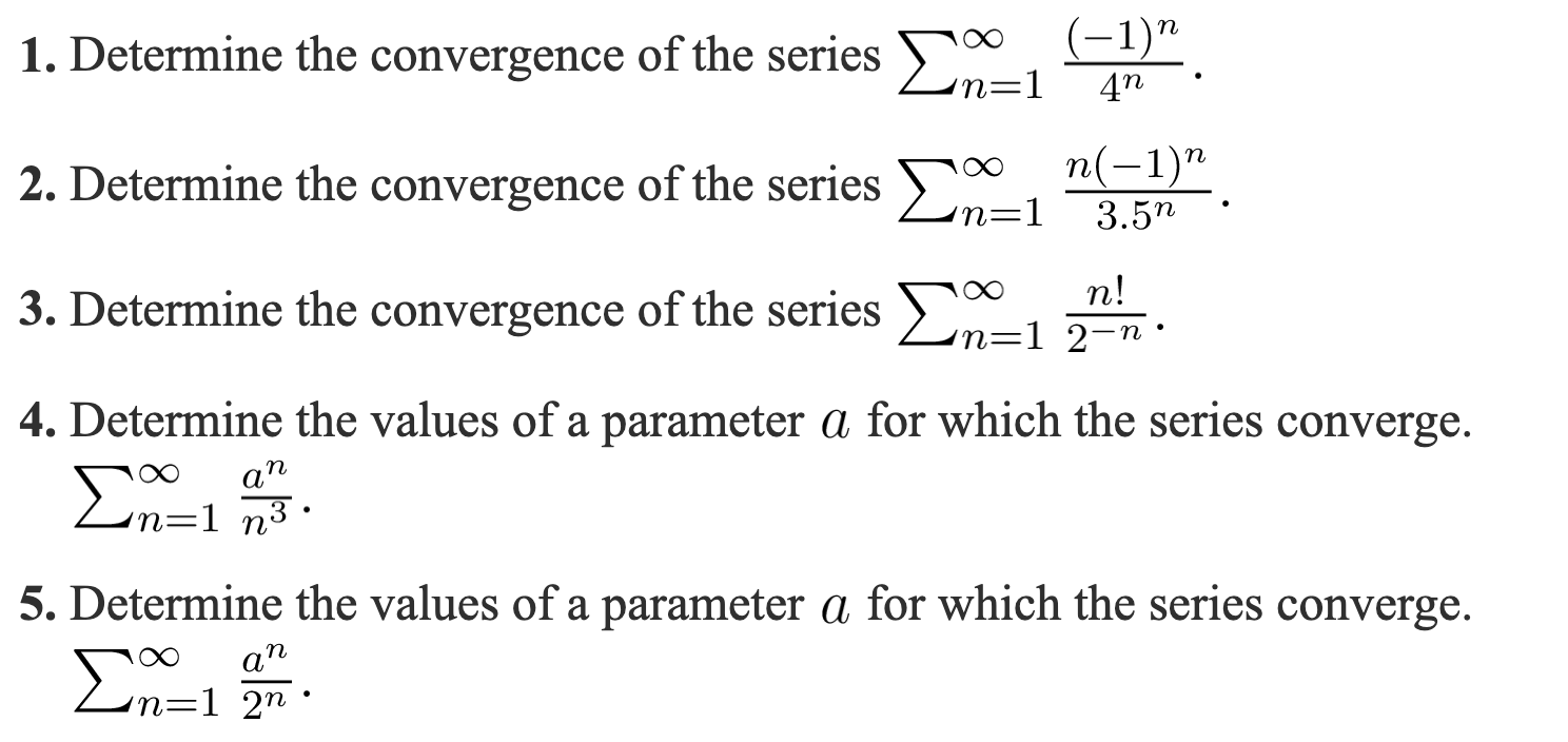 Solved 4n n (-1)