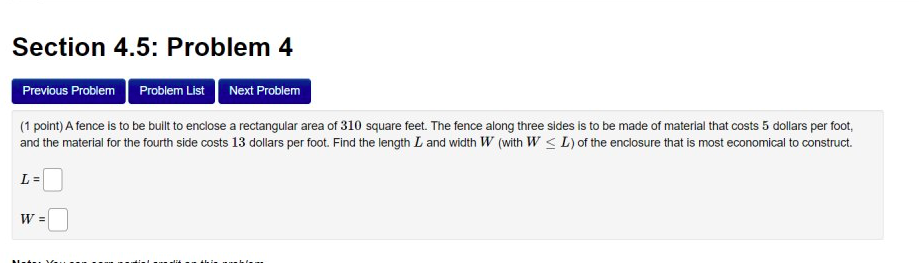 Solved Section 4.5: Problem 4 Previous Problem Problem List | Chegg.com
