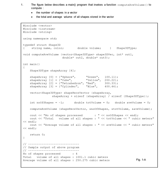Solved 1. The figure below describes a main program that | Chegg.com
