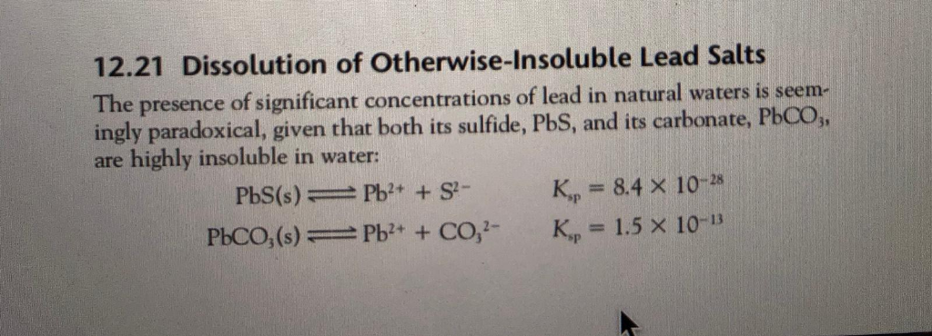 Is Lead Sulfate Soluble In Water