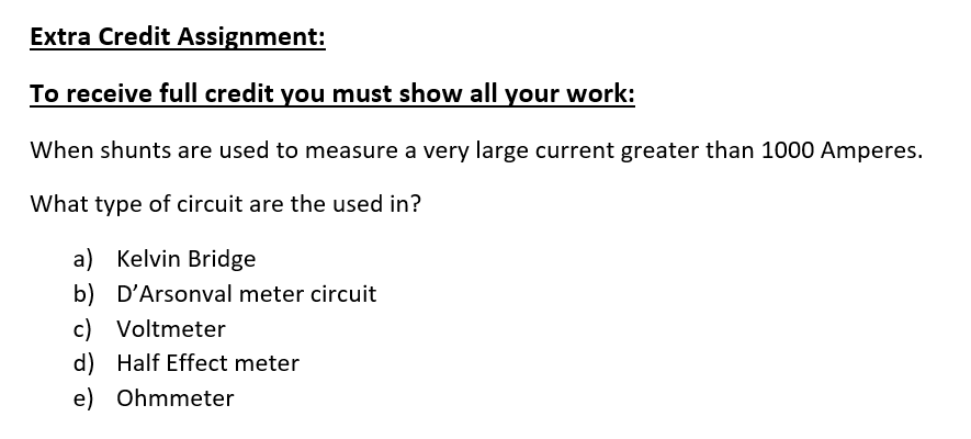 Solved Extra Credit Assignment: To receive full credit you | Chegg.com