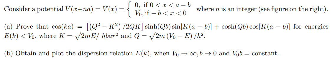 Solved QUANTUM MECHANICS Solve The Following Problem, Solve | Chegg.com