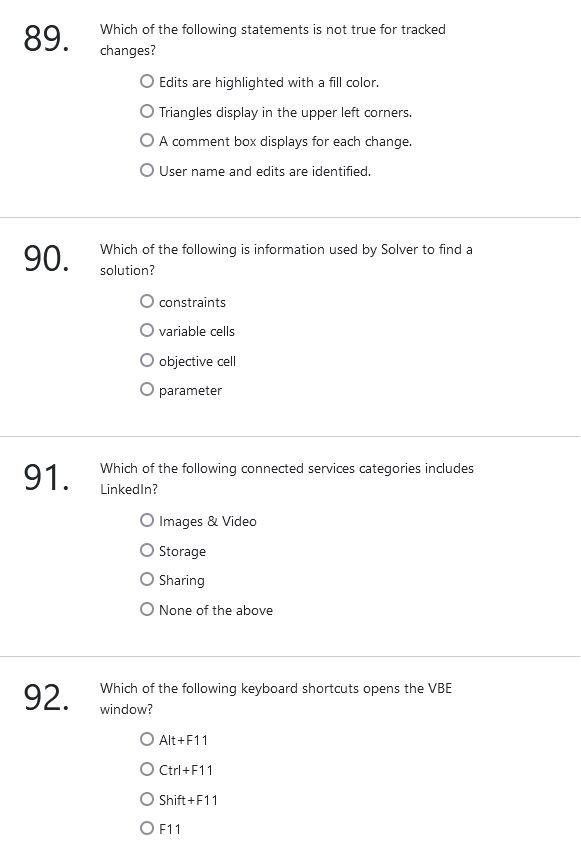 Solved 89. Which of the following statements is not true for | Chegg.com