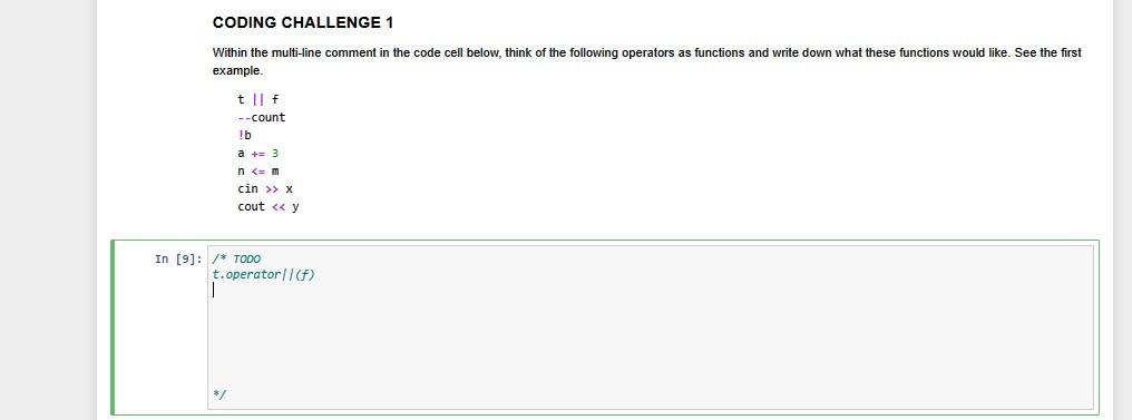 Solved Within the multi-line comment in the code cell below, | Chegg.com