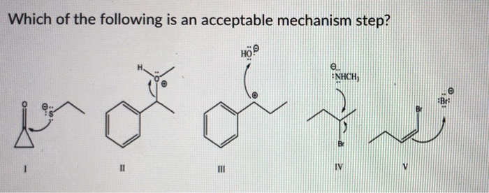 Solved Which of the following is an acceptable mechanism | Chegg.com