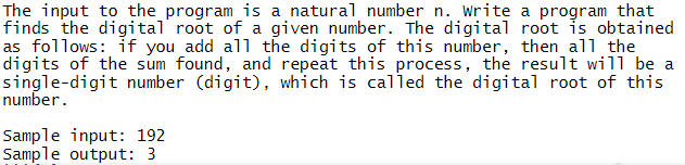 Solved The input to the program is a natural number n. Write | Chegg.com