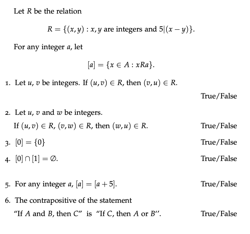 Solved Let R Be The Relation R X Y X Y Are Integers Chegg Com