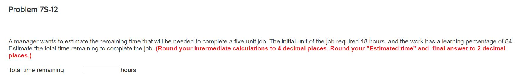 Solved Problem 75-12 A manager wants to estimate the | Chegg.com