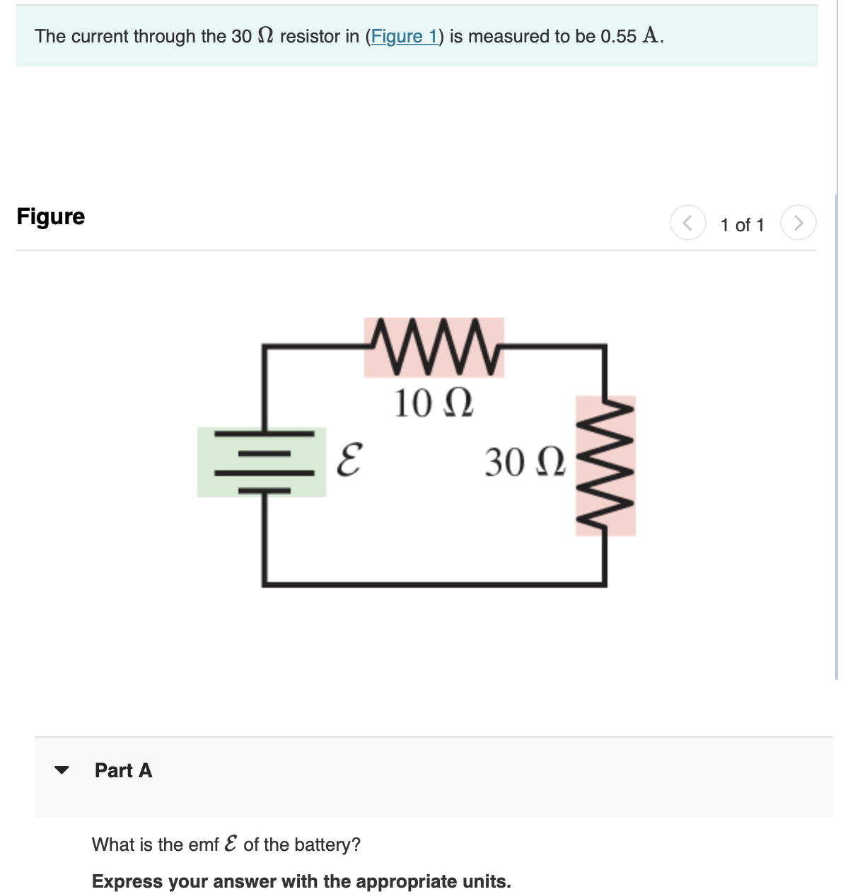 Solved The current through the 30Ω resistor in (Figure 1) is