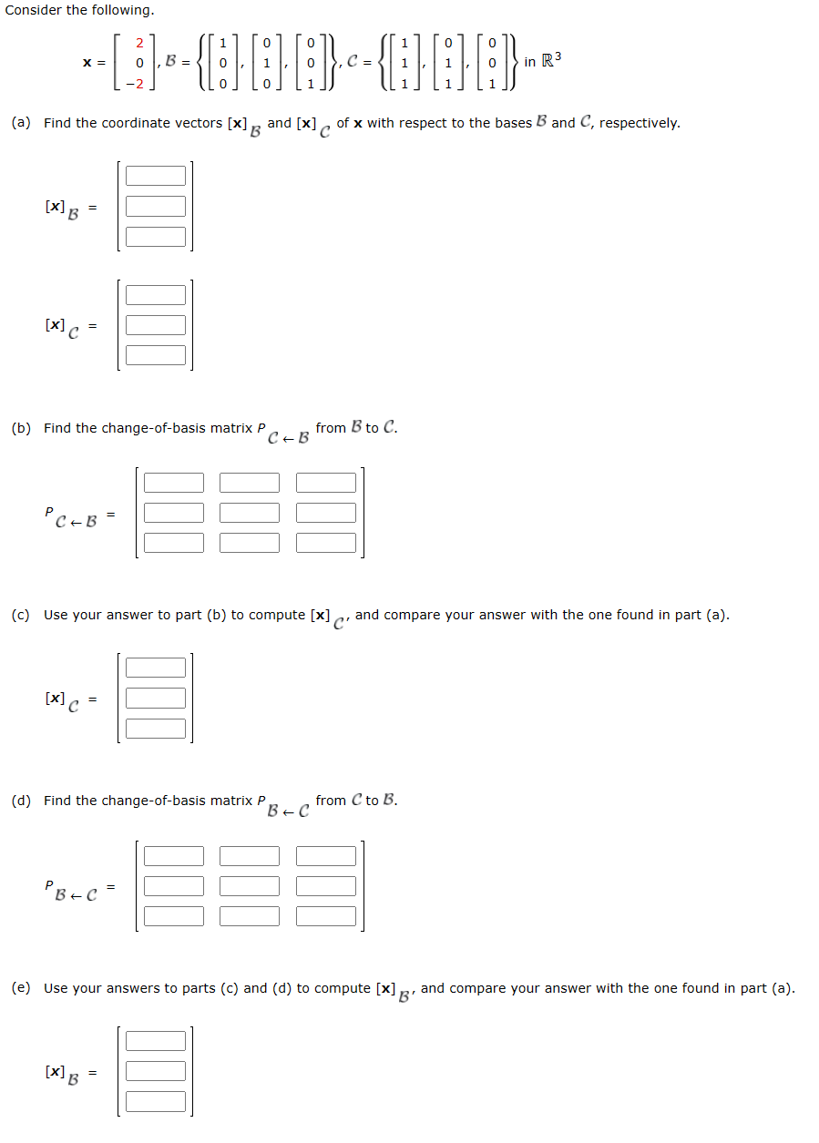 Solved Consider the following. | Chegg.com