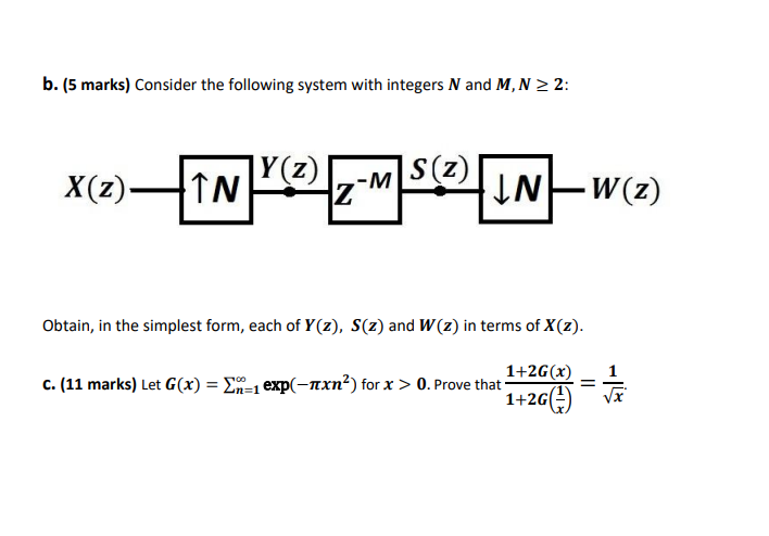 5 A 4 Marks Consider The Following System X 2 Chegg Com