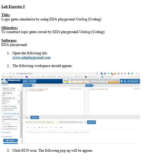 Solved Lab Exercise 3 Title Logic gates simulation by using