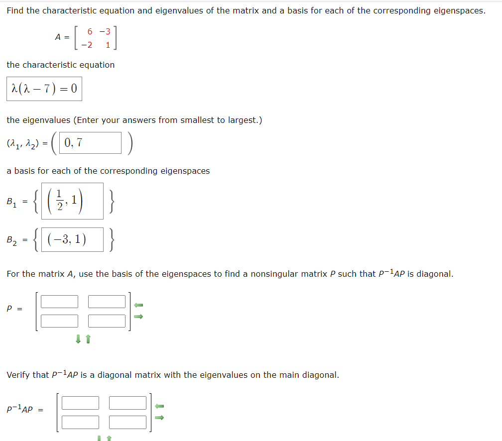 Solved Find the characteristic equation and eigenvalues of | Chegg.com