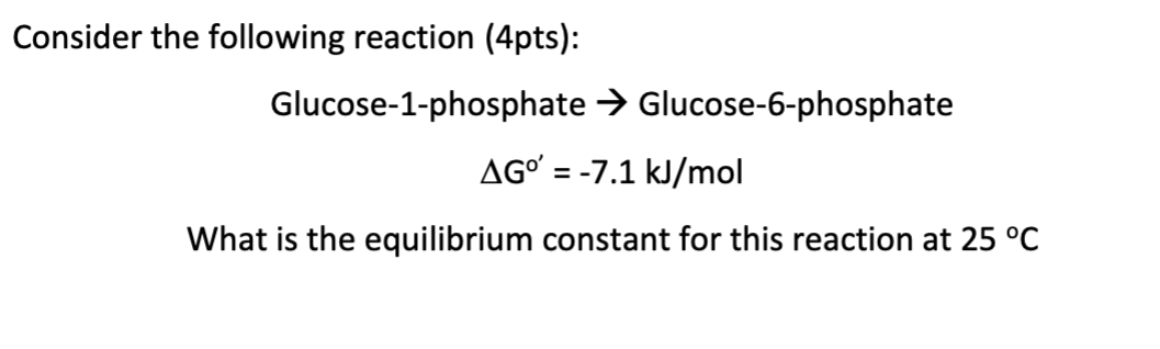 Solved Consider the following reaction (4pts): | Chegg.com