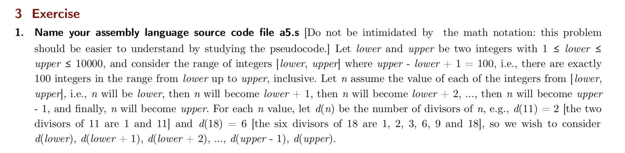 3 Exercise 1. Name your assembly language source code | Chegg.com