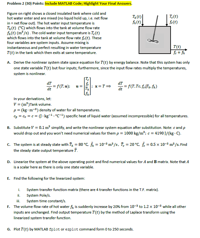 Please Solve Everything Correctly And The Parts T Chegg Com