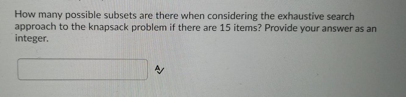Solved Using the exhaustive search approach to the | Chegg.com