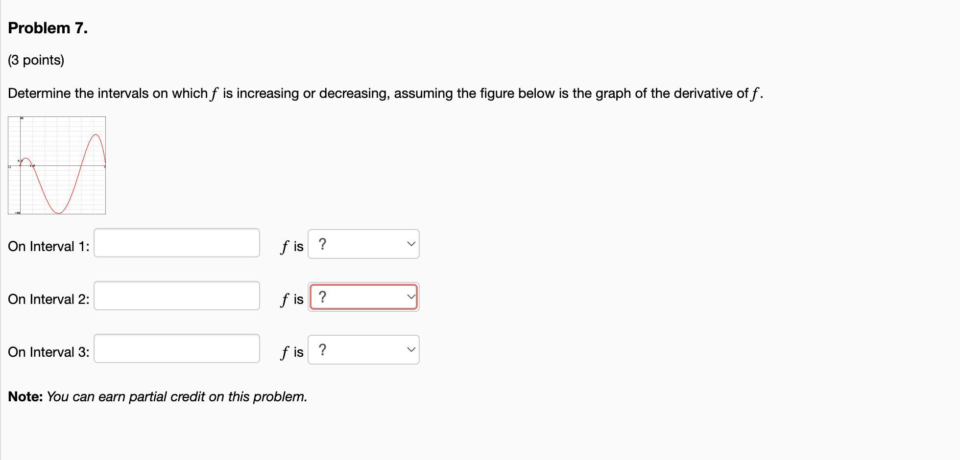 Solved Problem 7 3 Points Determine The Intervals On 3889