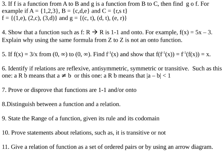 Solved 3 If F Is A Function From A To B And G Is A Funct Chegg Com