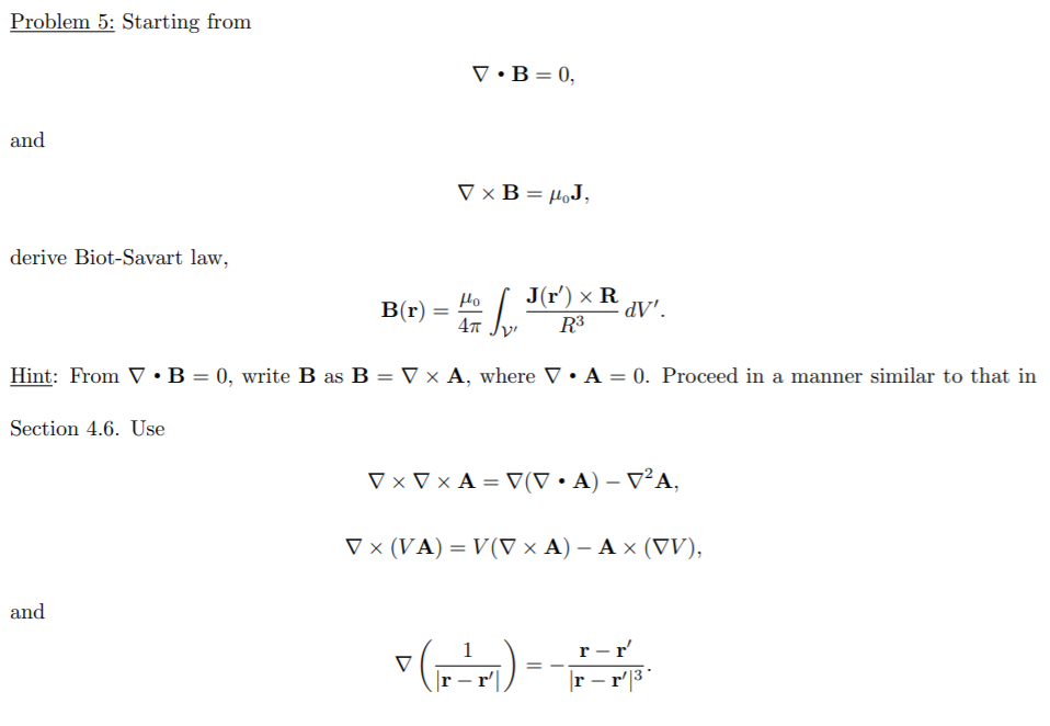 Solved Problem 5 Starting From V B 0 And V Xb H J Deriv Chegg Com