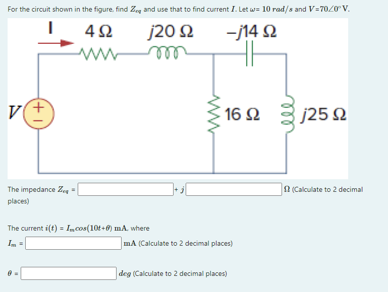 Solved FOR THE CIRCUIT SHOWN IN THE FIGURE, FIND Zeq AND USE
