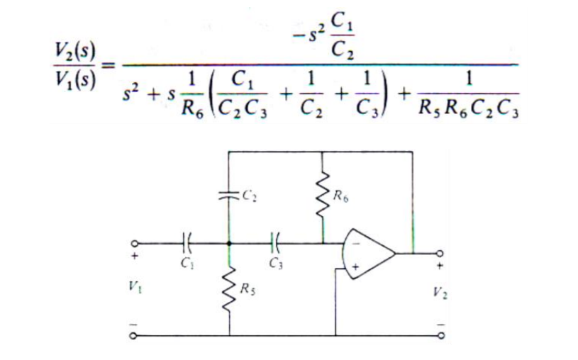 Solved a) In the second-order high-pass filter shown in the | Chegg.com