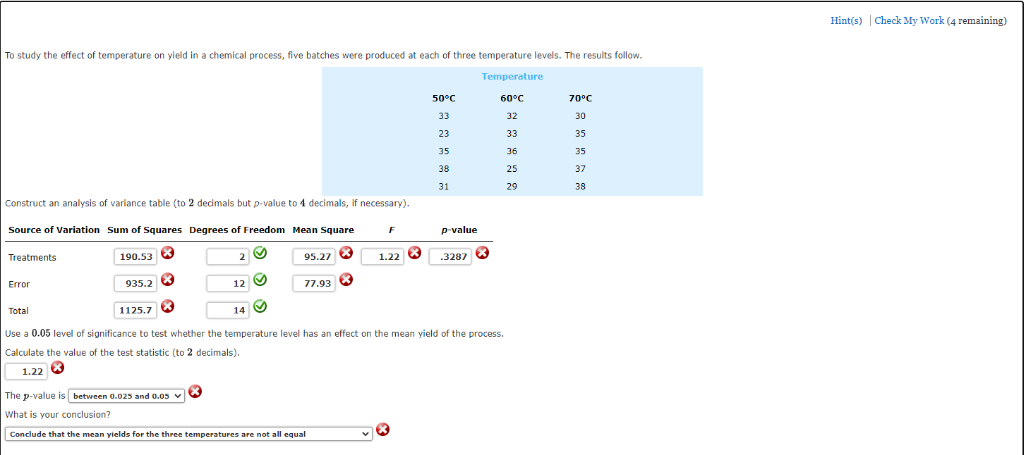 Solved Hint(s) Check My Work (4 remaining) To study the