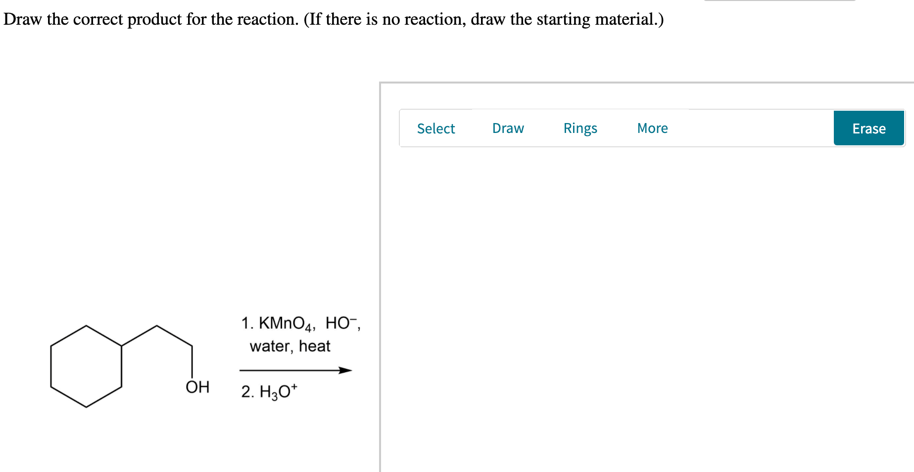 Solved Draw the correct product for the reaction. (If there