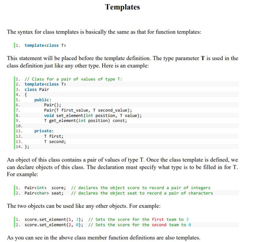 Solved PLEASE DO THE FOLLOWING ASSIGNMENT IN C++ IMPORTANT: | Chegg.com