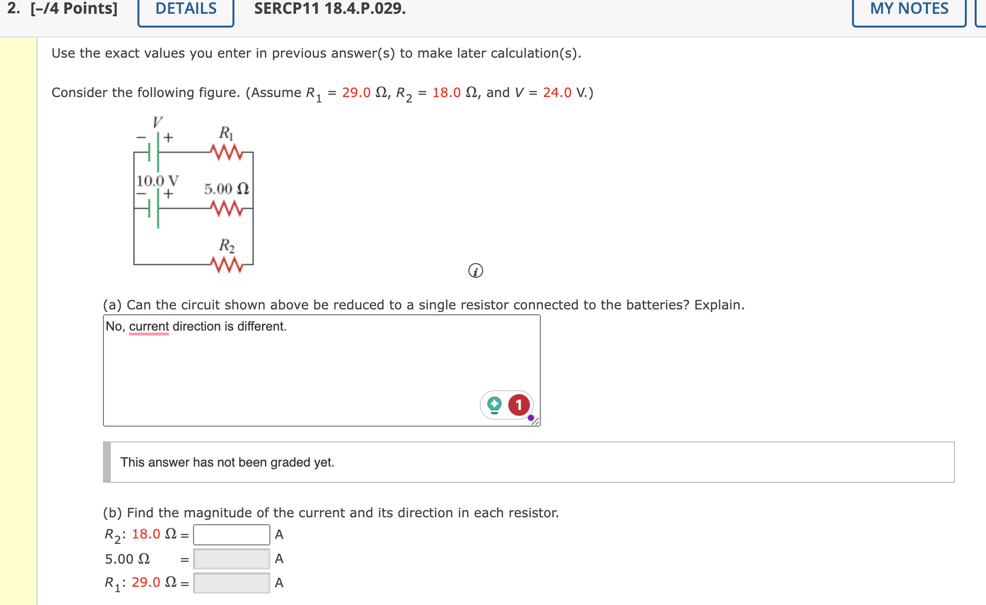 Solved Use the exact values you enter in previous answer(s) | Chegg.com