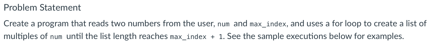 Solved Problem Statement Create a program that reads two | Chegg.com