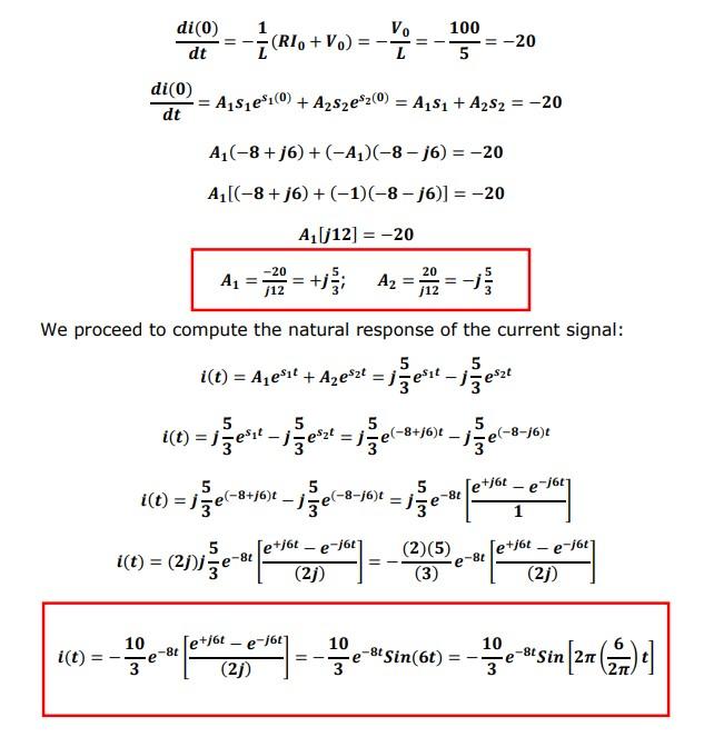 Solved Total Response of Series RLC Circuits In any RLC | Chegg.com