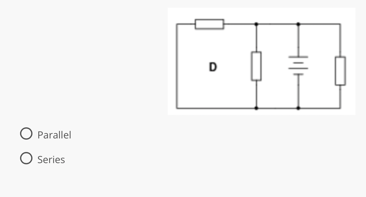 Solved Is the following schematic a parallel or series