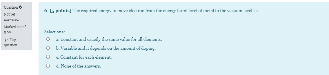 Solved [5 points] If the concentration of the acceptors in | Chegg.com