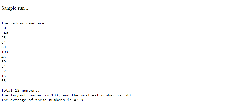 Solved Must use while loop to read from a data file, and | Chegg.com