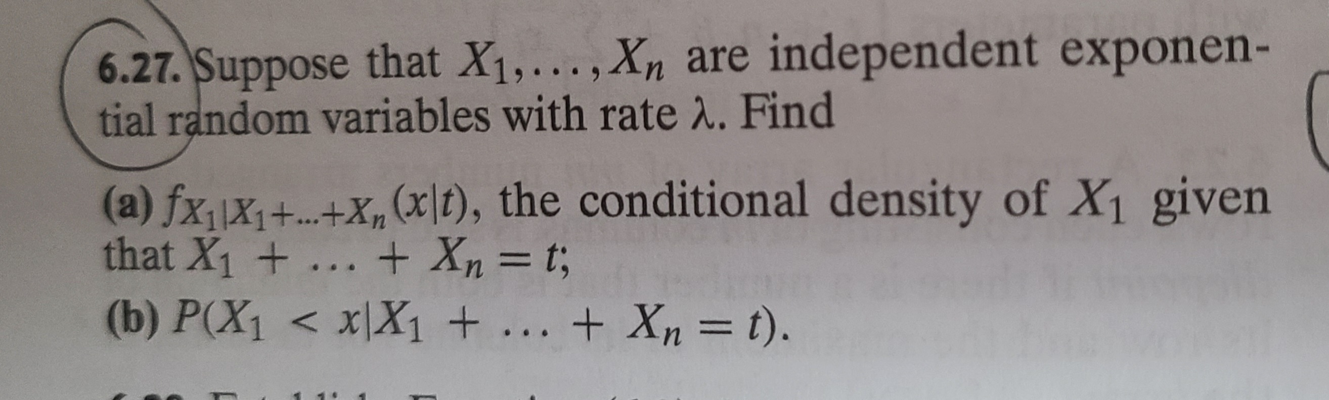 Solved 6 27 Suppose That X1 … Xn Are Independent