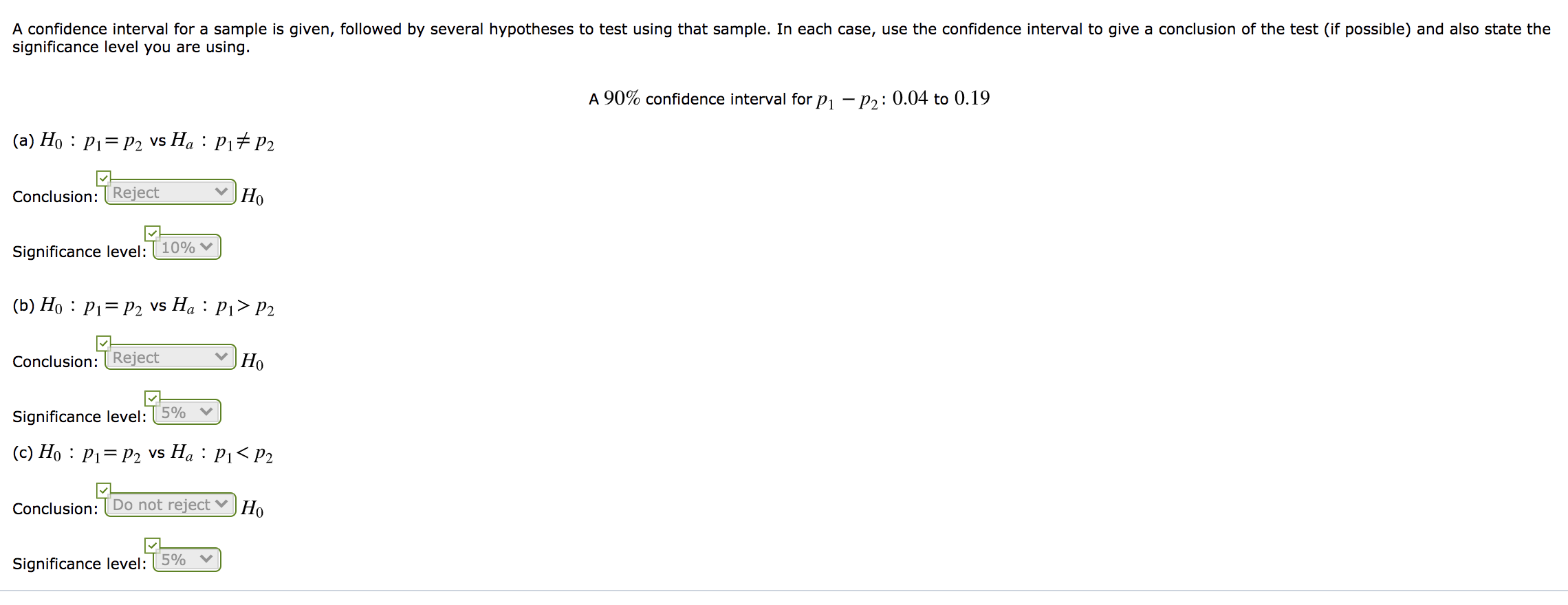 Solved A confidence interval for a sample is given, followed | Chegg.com