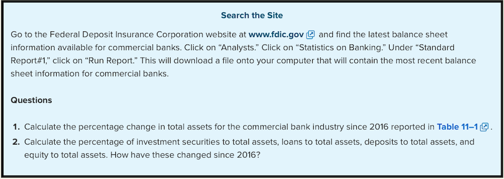 Search The Site Go To The Federal Deposit Insuranc Chegg Com