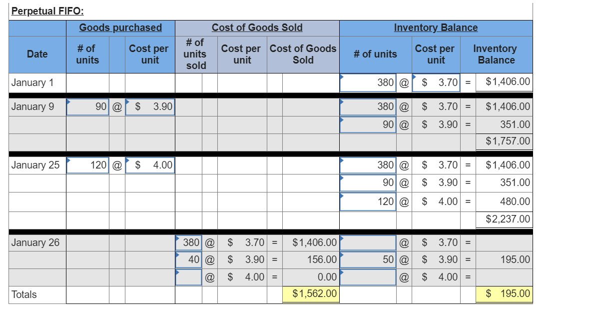 Solved A company reports the following beginning inventory | Chegg.com