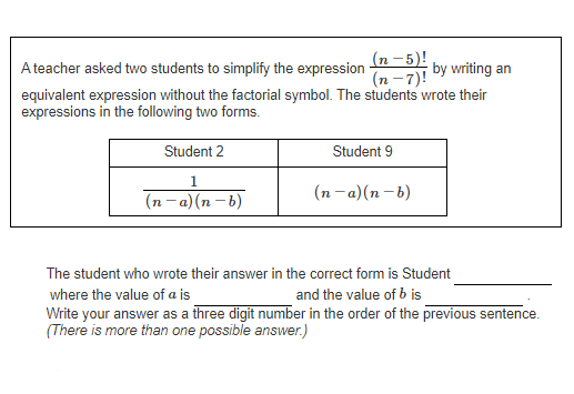 Solved A teacher asked two students to simplify the | Chegg.com